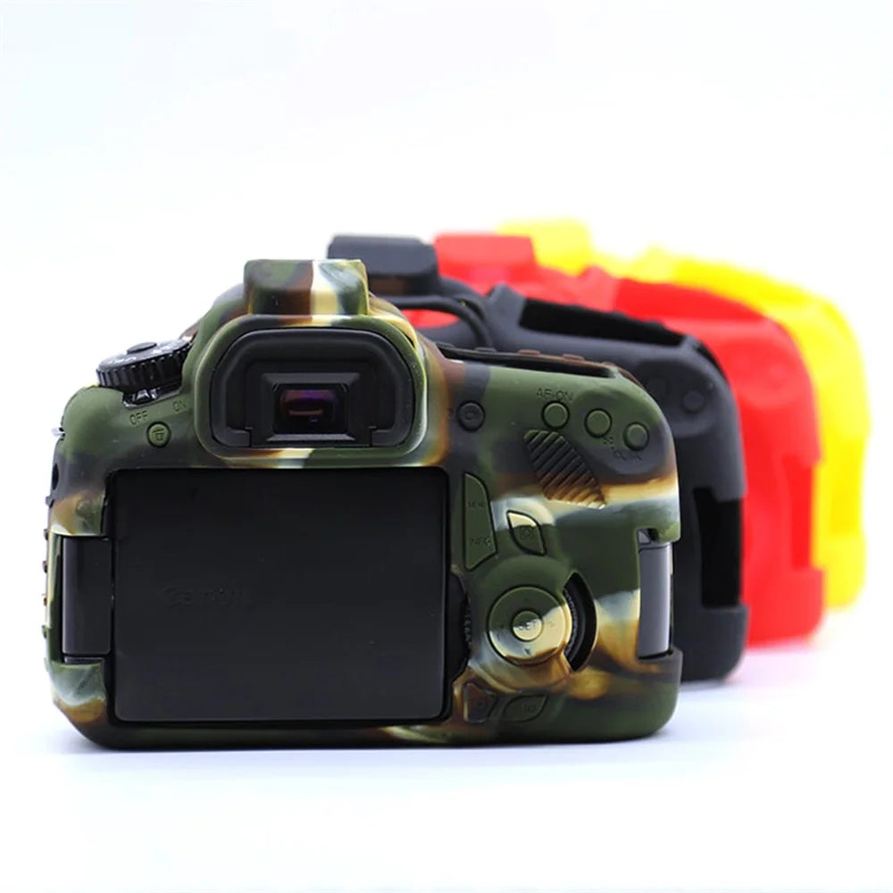Silicone Case for Canon EOS 60D, Dust-proof Anti-drop Digital Camera Protective Cover - Camouflage - 7