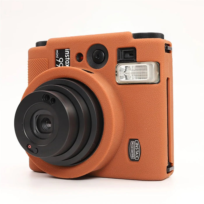 For Fujifilm Instax Mini 99 Camera Protective Case Anti Scratch Silicone Cover - Brown - 3