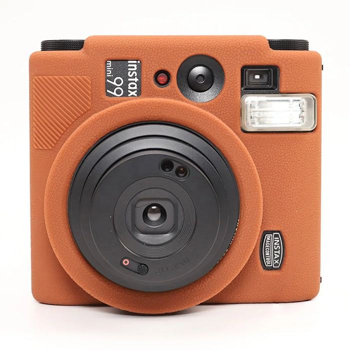 For Fujifilm Instax Mini 99 Camera Protective Case Anti Scratch Silicone Cover - Brown - 5