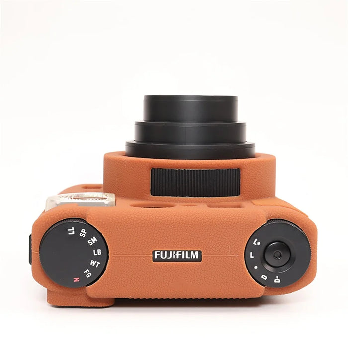 For Fujifilm Instax Mini 99 Camera Protective Case Anti Scratch Silicone Cover - Brown - 6