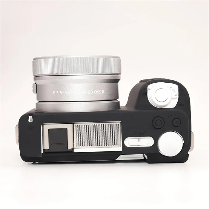 For Sony ZV-E10 II Camera Protective Case Scratch Resistant Silicone Cover - Black - 3