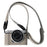 For Fujifilm X-M5 Case with Shoulder Strap Genuine Leather Camera Protective Cover - Grey - 1