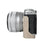For Fujifilm X-M5 Case with Shoulder Strap Genuine Leather Camera Protective Cover - Grey - 5