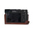 For Leica D-Lux 8 Camera Case with Lens Cover Genuine Leather Protective Cover - Coffee - 4