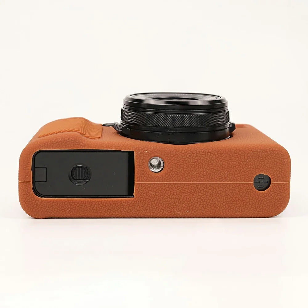 For Fujifilm X100VI Camera Protective Case Anti Scratch Silicone Cover - Brown - 3