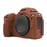For Nikon Z6 III Camera Protective Case Litchi Texture Silicone  Shock Absorbent Cover - Coffee - 1