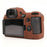 For Nikon Z6 III Camera Protective Case Litchi Texture Silicone  Shock Absorbent Cover - Coffee - 2