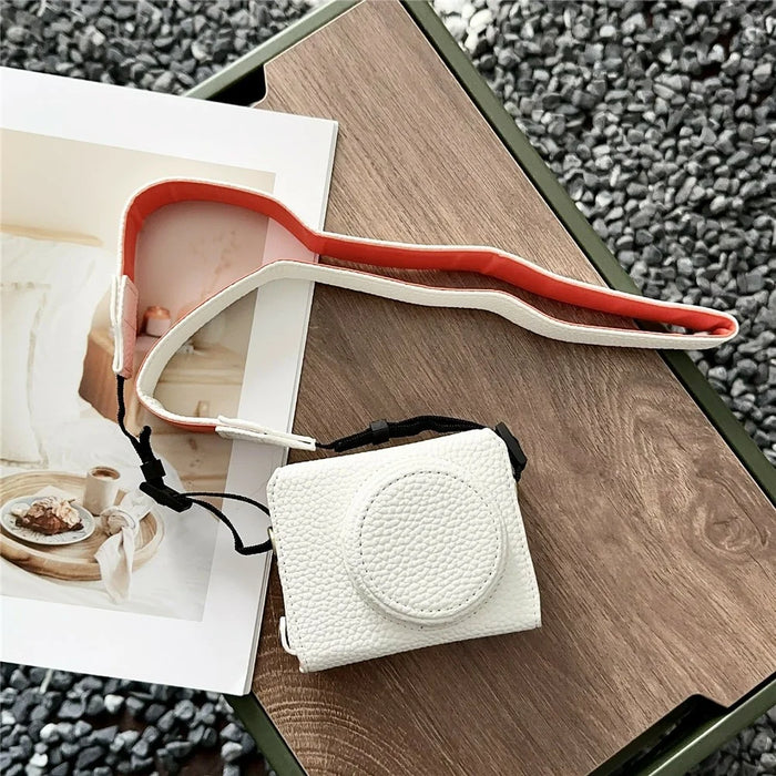 For Sony ZV-1F / ZV-1 Mark II Leather Case with Battery Access Camera Cover Protective Sleeve - White - 5