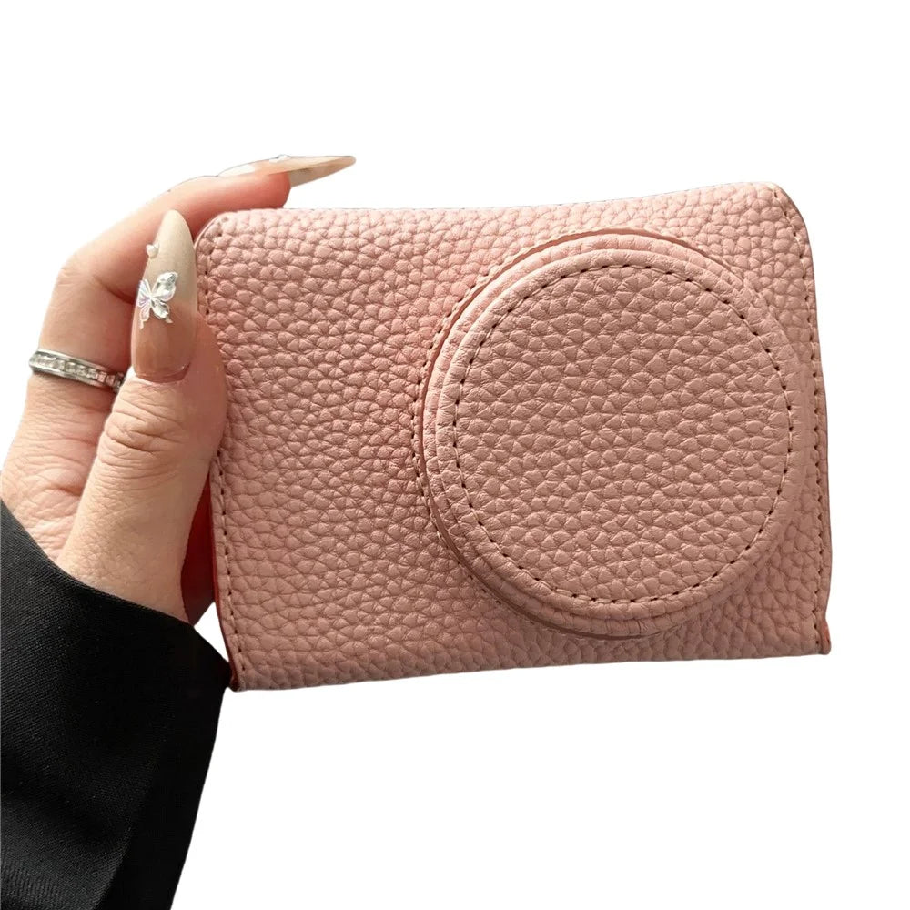 For Ricoh GR III / Iiix Leather Case with Battery Access Camera Cover Protective Sleeve - Pink - 1