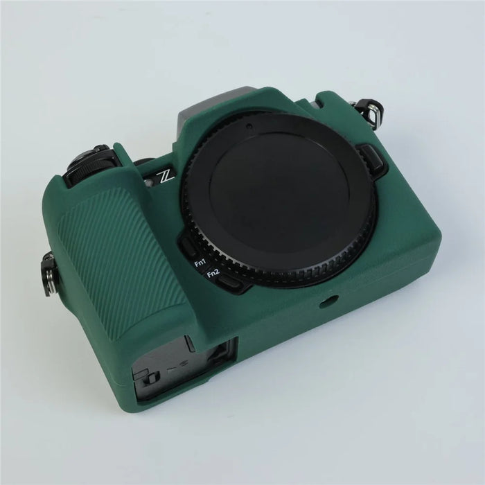 For Nikon Z 50 II Silicone Case Protective Cover Portable Shock Resistant Camera Sleeve - Blackish Green - 2