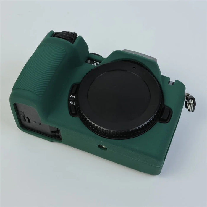 For Nikon Z 50 II Silicone Case Protective Cover Portable Shock Resistant Camera Sleeve - Blackish Green - 3