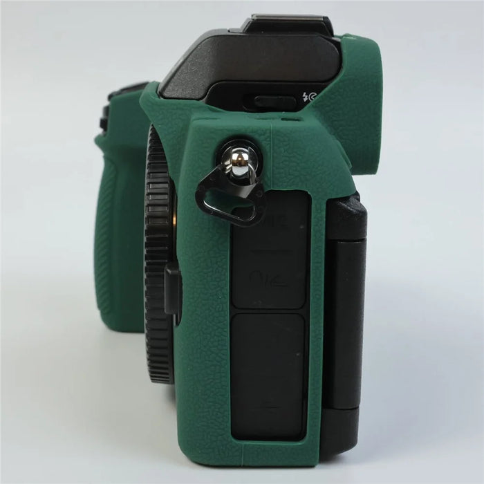 For Nikon Z 50 II Silicone Case Protective Cover Portable Shock Resistant Camera Sleeve - Blackish Green - 5