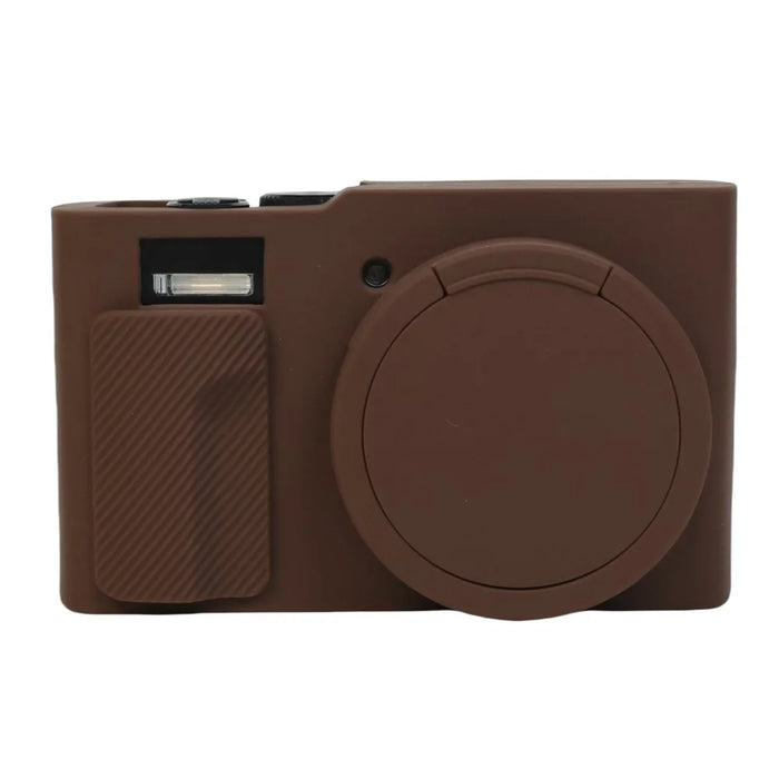 Silicone Case for Panasonic Lumix DMC-ZS99 / TZ99 Protective Cover Portable Shock Resistant Camera Sleeve - Coffee - 1