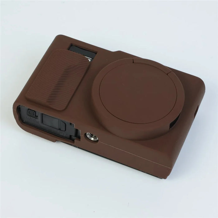 Silicone Case for Panasonic Lumix DMC-ZS99 / TZ99 Protective Cover Portable Shock Resistant Camera Sleeve - Coffee - 3