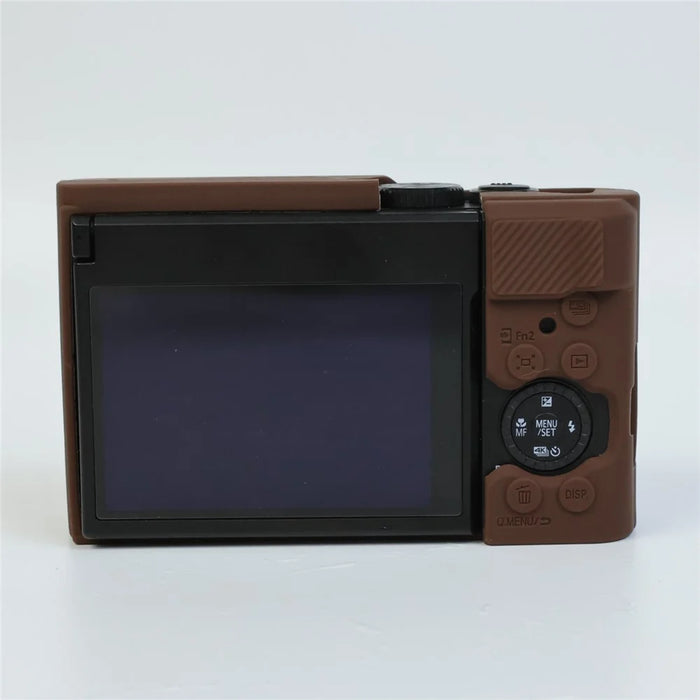Silicone Case for Panasonic Lumix DMC-ZS99 / TZ99 Protective Cover Portable Shock Resistant Camera Sleeve - Coffee - 4