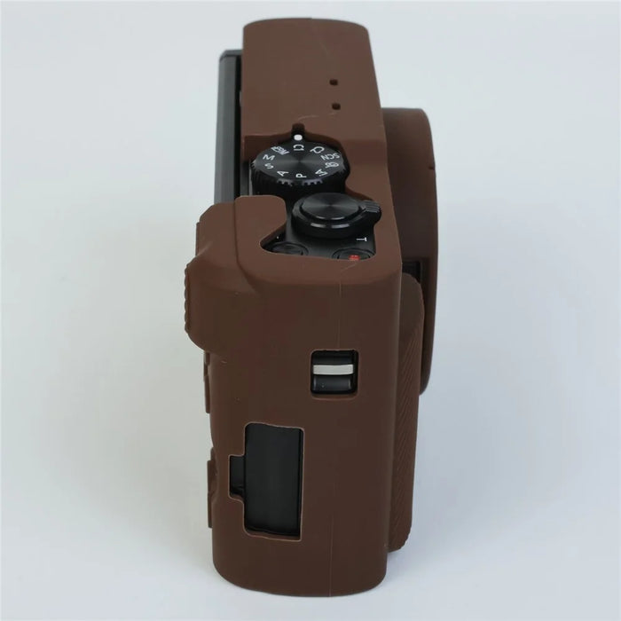 Silicone Case for Panasonic Lumix DMC-ZS99 / TZ99 Protective Cover Portable Shock Resistant Camera Sleeve - Coffee - 5