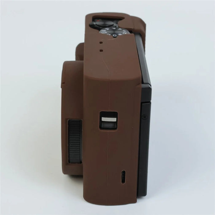 Silicone Case for Panasonic Lumix DMC-ZS99 / TZ99 Protective Cover Portable Shock Resistant Camera Sleeve - Coffee - 6
