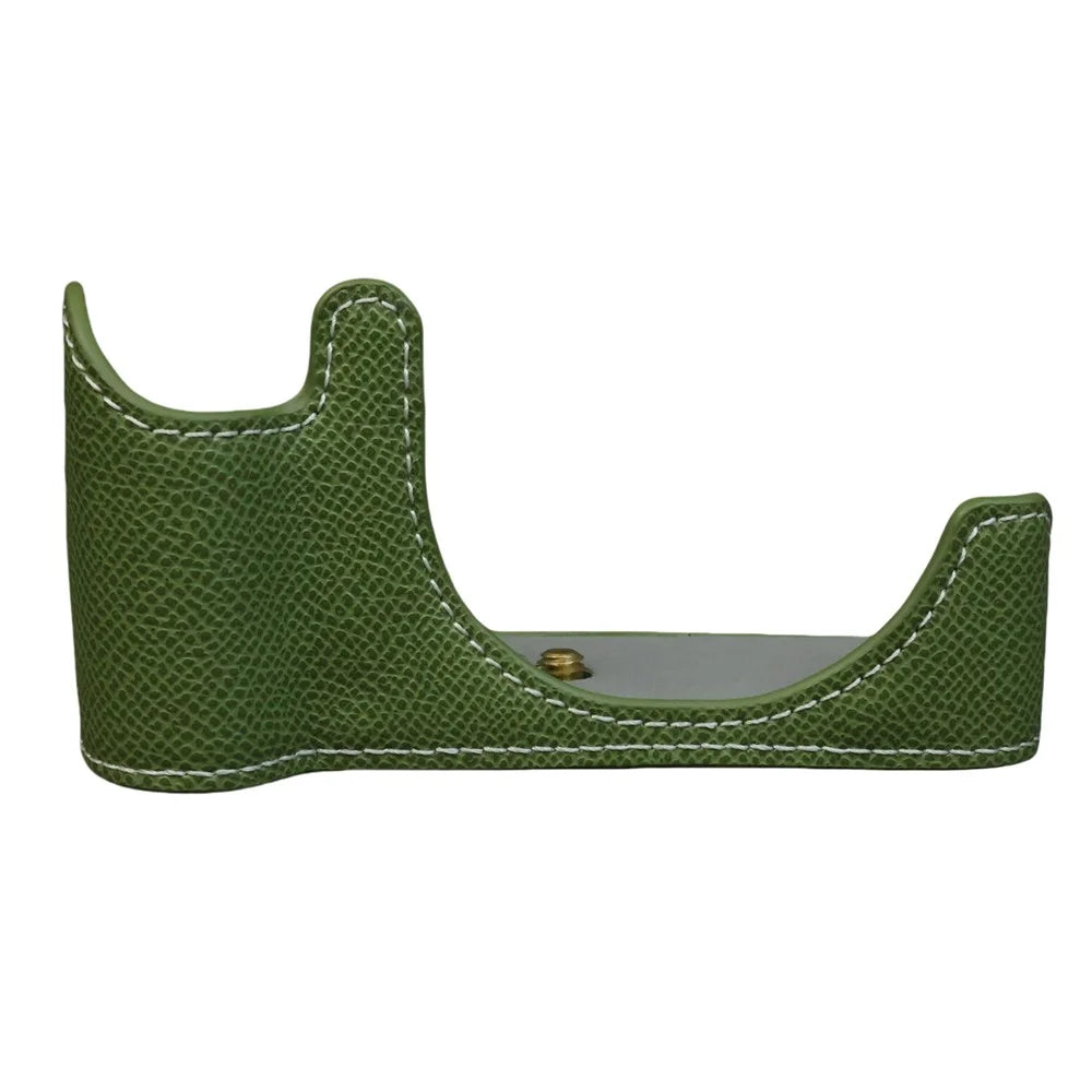 For Canon PowerShot V1 Camera Case PU Leather Protective Cover - Green - 3