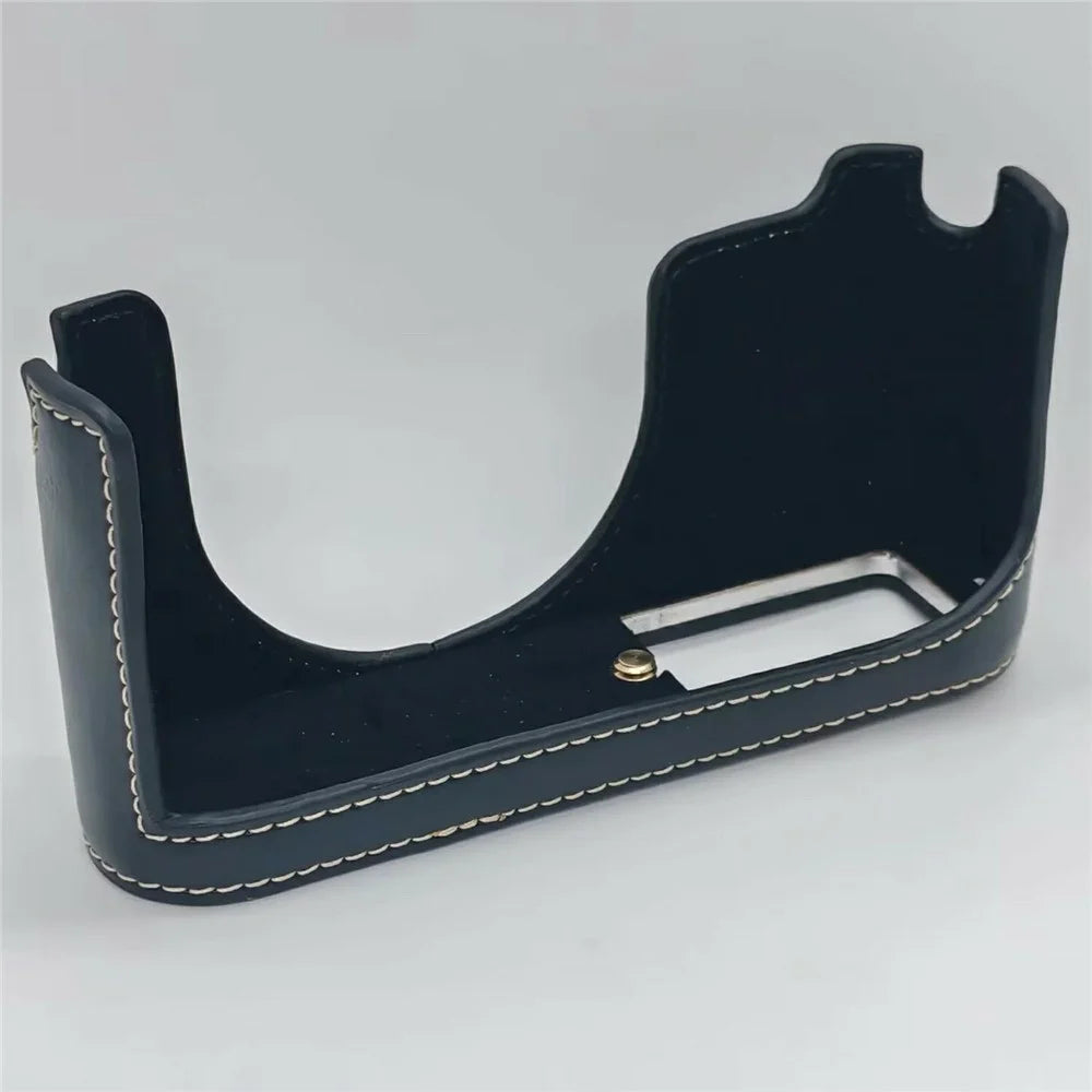 For Leica X Vario (Typ 107) / X (Typ 113) Camera Protection Bottom Case PU Leather Cover with Battery Opening - Black - 2