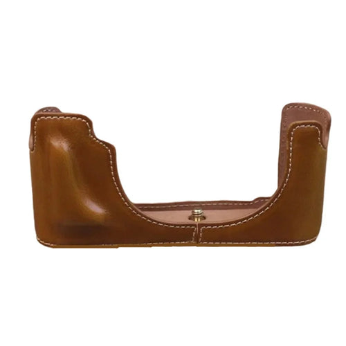 PU Leather Half Body Bottom Case for Leica M10, Digital Camera Protective Cover - Brown - 1
