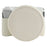 For Canon EOS R50 V Camera Half Case Litchi Texture Battery Opening PU Leather Cover with Shoulder Strap and Lens Cap - White - 6