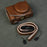For Canon PowerShot V1 Camera Case Portable Leather Camera Protective Cover Without Battery Opening - Coffee - 1