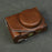 For Canon PowerShot V1 Camera Case Portable Leather Camera Protective Cover Without Battery Opening - Coffee - 2
