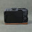 For Canon EOS R50 V Buffalo Texture PU Leather Bottom Case Half Body Camera Cover with Battery Opening - Coffee - 7
