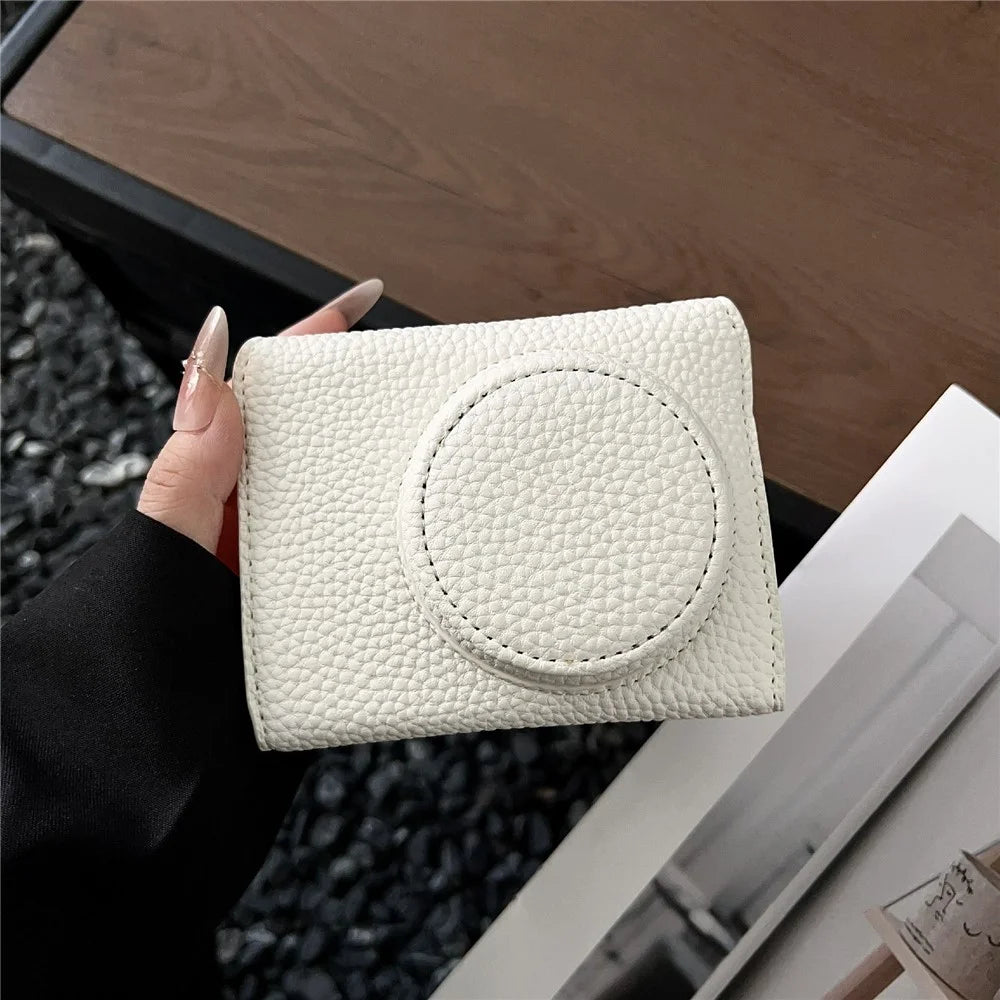 For Canon PowerShot V1 Camera Case Battery Opening Leather Protective Cover with Shoulder Strap - White - 4