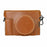 For Fujifilm X100VI Camera Case PU Leather Cover with Battery Hole + Strap + Storage Bag - Brown - 3