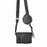 For Fujifilm X100VI Camera Case Textured PU Leather Cover with Battery Hole + Strap + Lens Storage Bag - Black - 1