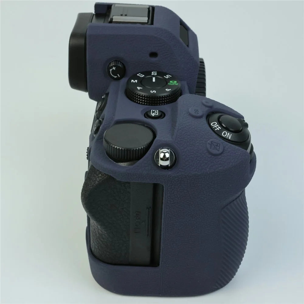 For Nikon Z5 II Camera Silicone Case Anti Slip Shockproof Dust Proof Protective Cover - Navy Blue - 2