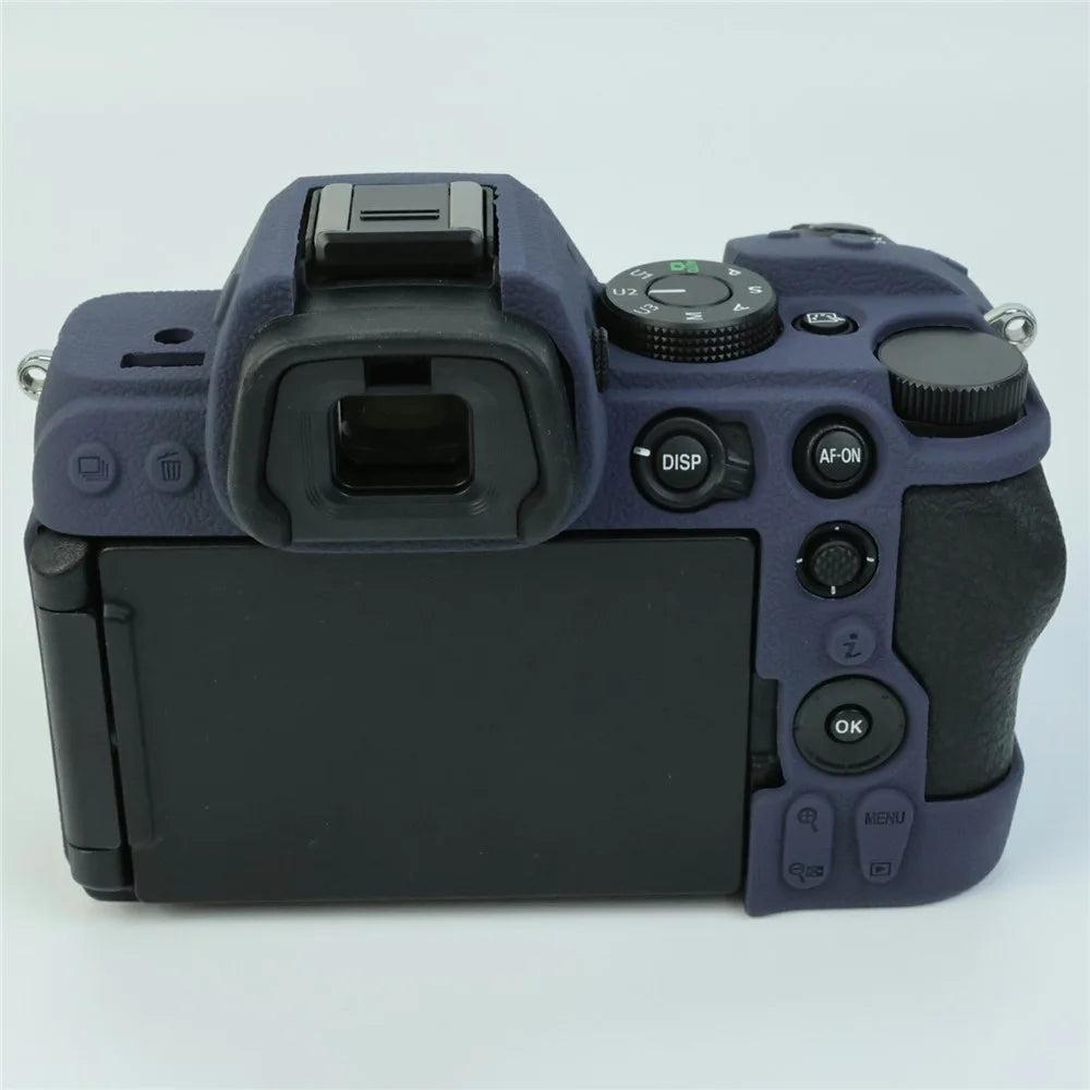 For Nikon Z5 II Camera Silicone Case Anti Slip Shockproof Dust Proof Protective Cover - Navy Blue - 4