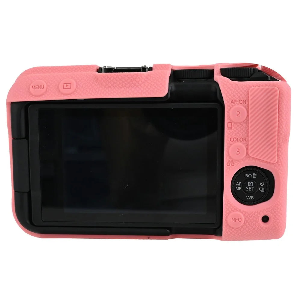 For Canon EOS R50 V Camera Portable Silicone Case Shock Resistant Anti Scratch Protective Cover - Pink - 3