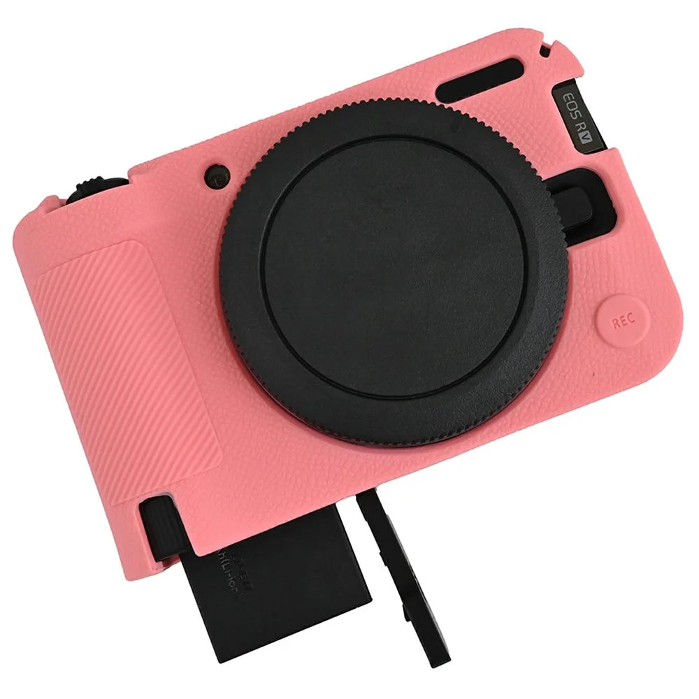 For Canon EOS R50 V Camera Portable Silicone Case Shock Resistant Anti Scratch Protective Cover - Pink - 6