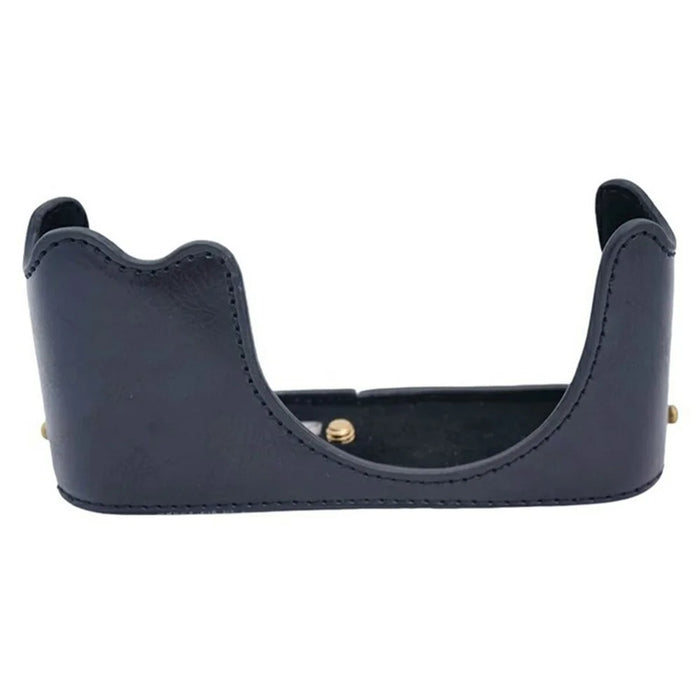 For Leica X1  /  X2  /  XE Camera Case Premium PU Leather Protective Cover with Shoulder Strap - Black - 4