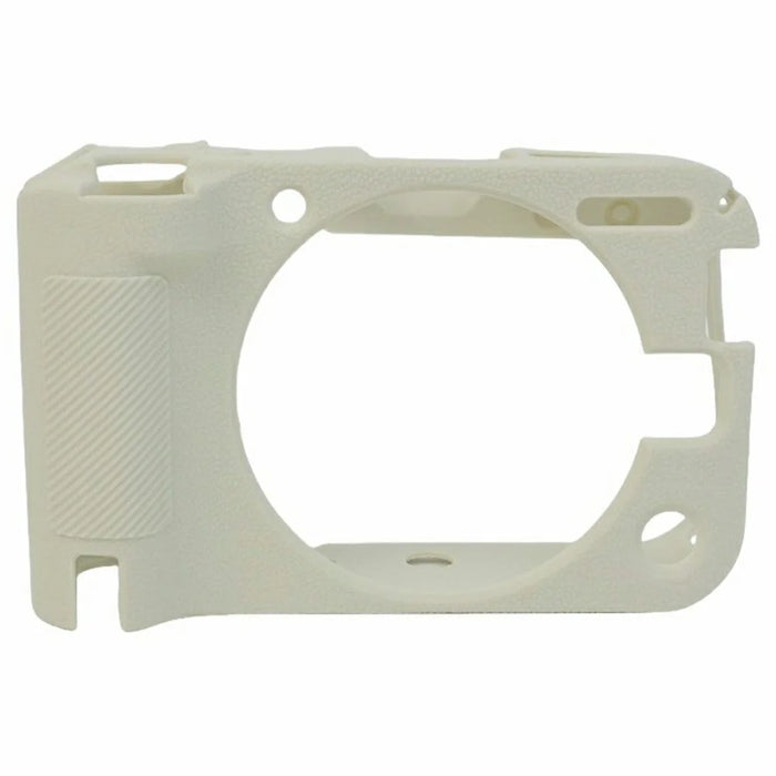 For Canon EOS R50 V Camera Protective Case Litchi Texture Silicone Cover - Beige - 2