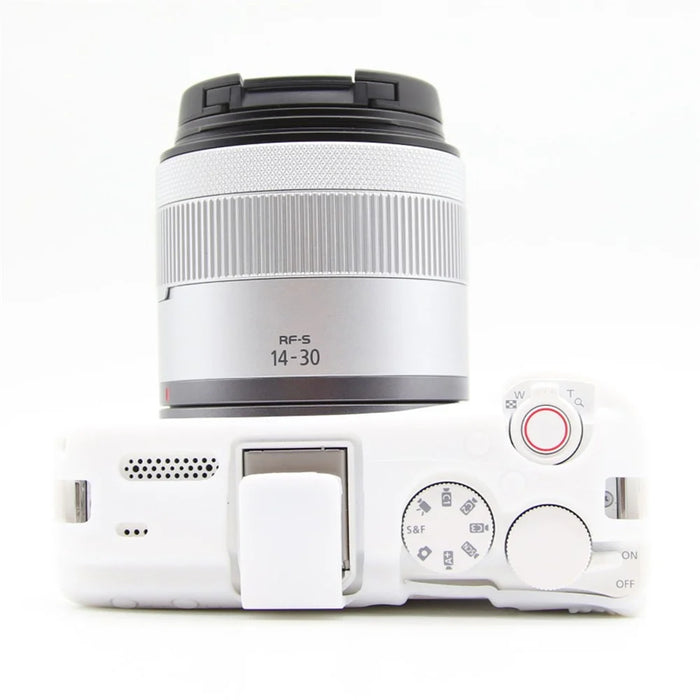 For Canon EOS R50 V Camera Case Anti-Scratch Silicone Protective Cover - White - 5