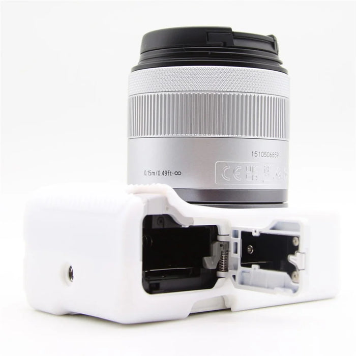 For Canon EOS R50 V Camera Case Anti-Scratch Silicone Protective Cover - White - 6