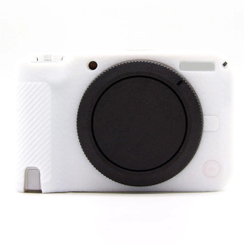 For Canon EOS R50 V Camera Protective Case Anti Scratch Textured Silicone Cover - White - 1