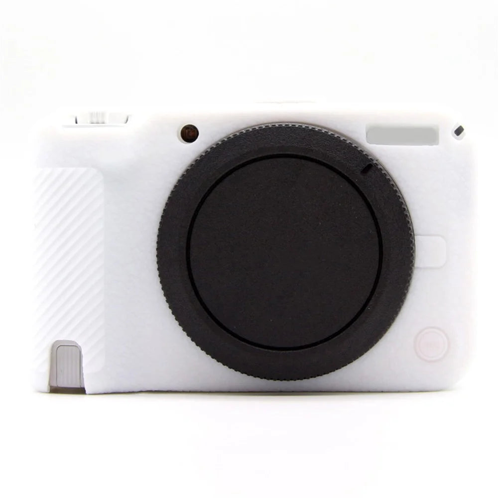 For Canon EOS R50 V Camera Protective Case Anti Scratch Textured Silicone Cover - White - 1