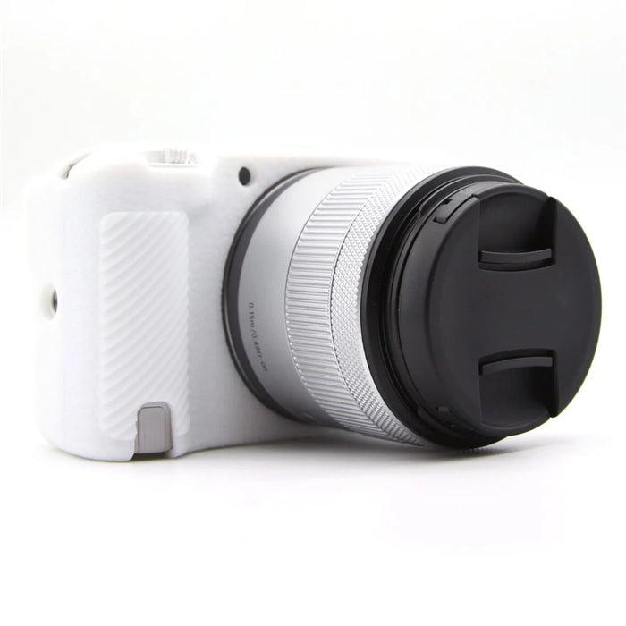 For Canon EOS R50 V Camera Protective Case Anti Scratch Textured Silicone Cover - White - 2