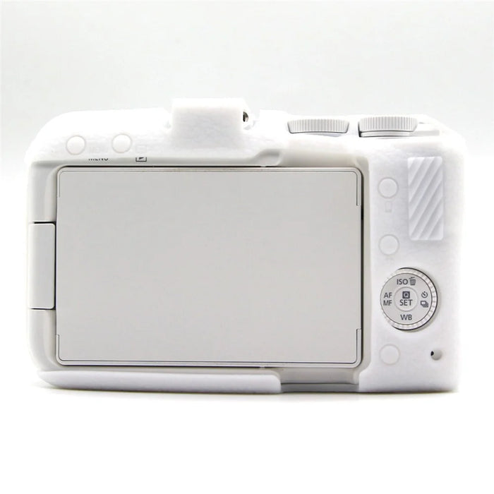 For Canon EOS R50 V Camera Protective Case Anti Scratch Textured Silicone Cover - White - 4