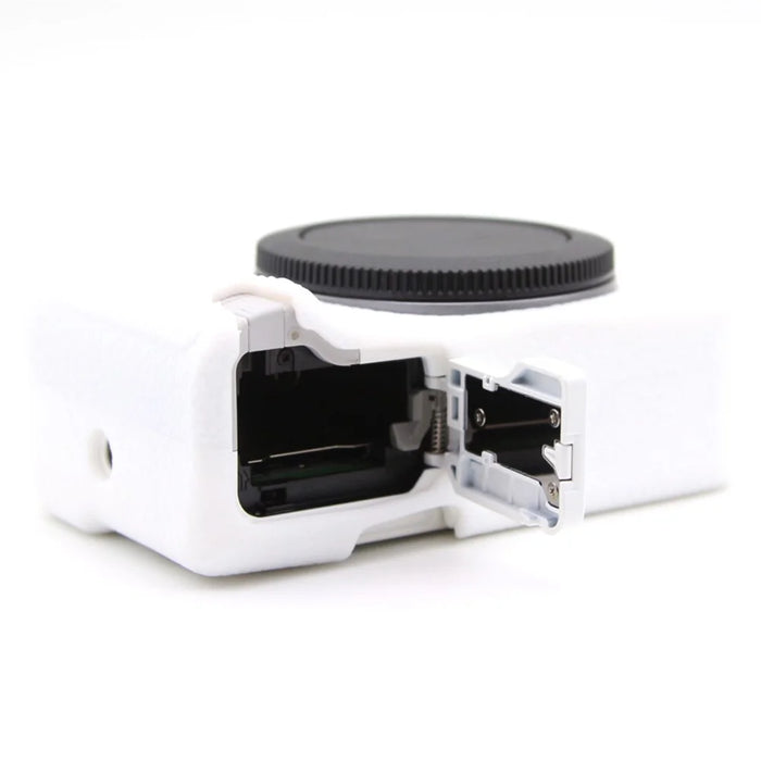 For Canon EOS R50 V Camera Protective Case Anti Scratch Textured Silicone Cover - White - 6
