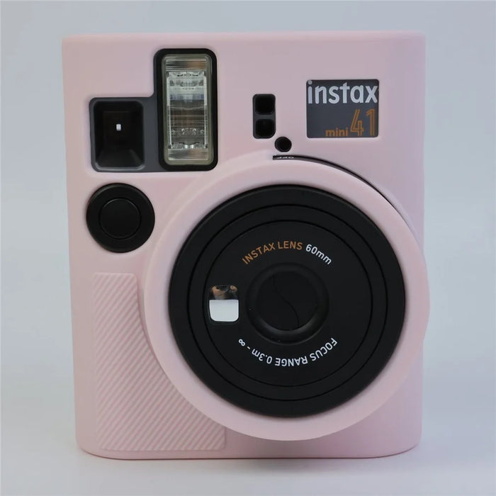 For Fujifilm Instax Mini 41 Camera Sleeve Shockproof Silicone Case Anti Scratch Protective Cover - Pink - 2