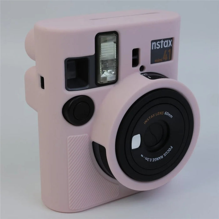 For Fujifilm Instax Mini 41 Camera Sleeve Shockproof Silicone Case Anti Scratch Protective Cover - Pink - 3