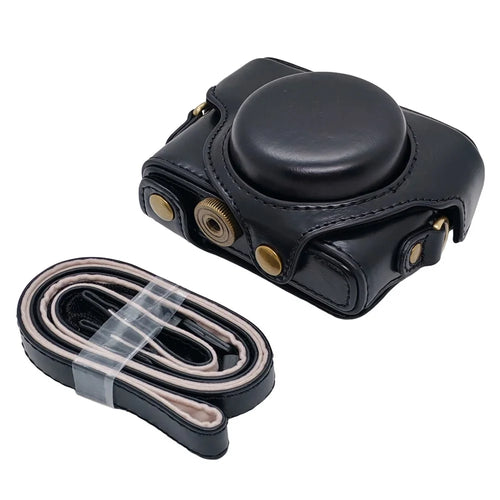 For Sony RX100  /  RX100M2  /  RX100M3  /  RX100M4  /  RX100M5  /  RX100M6 Camera Case Detachable Soft Interior Lining Protective Cover - Black - 1