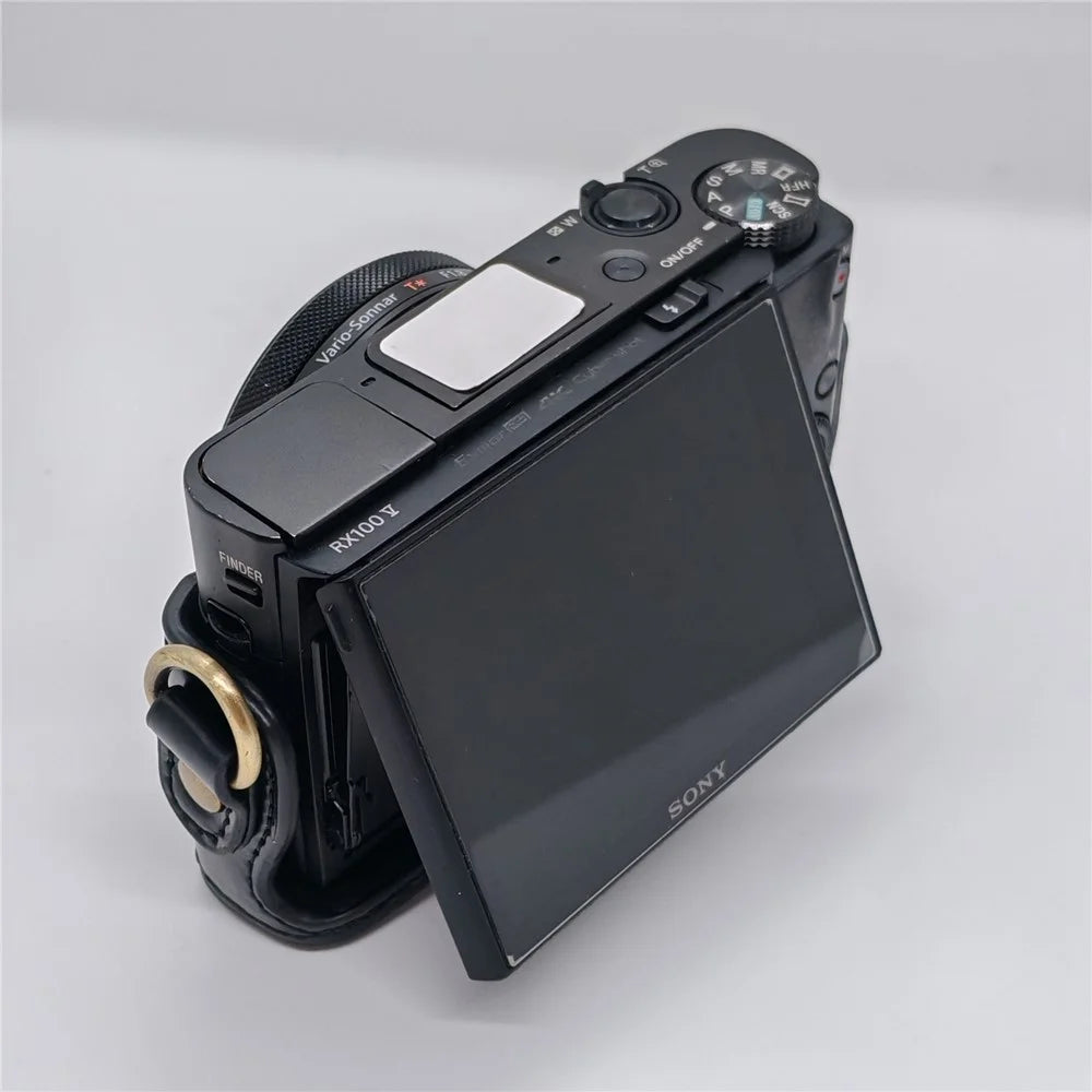 For Sony RX100  /  RX100M2  /  RX100M3  /  RX100M4  /  RX100M5  /  RX100M6 Camera Case Detachable Soft Interior Lining Protective Cover - Black - 4