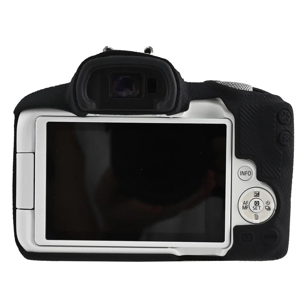 For Canon EOS R50 Camera Sleeve Shockproof Silicone Case Anti Scratch Protective Cover - Black - 5
