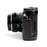 For Olympus PEN-F Genuine Leather Camera Case Bottom Opening Design Protective Half Body Cover - Black - 7